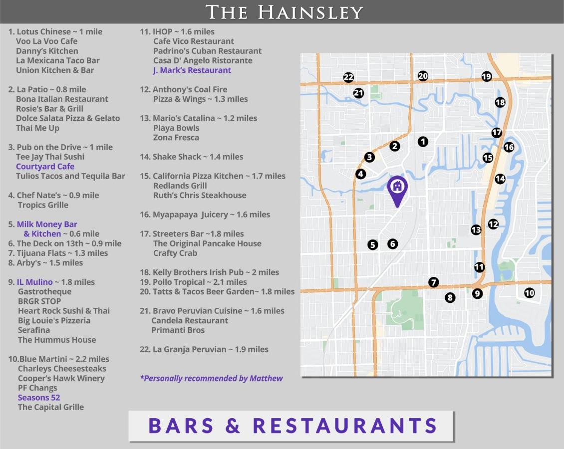Hainsley Apartments At 1645 Fort Lauderdale Zewnętrze zdjęcie
